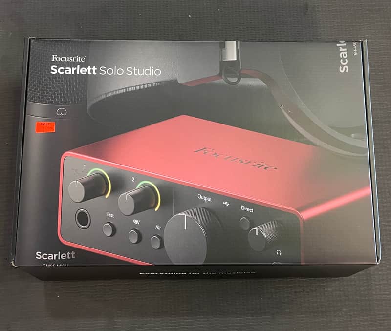Focusrite Scarlett Solo 4th Gen USB Audio Interface Studio Bundle image 1