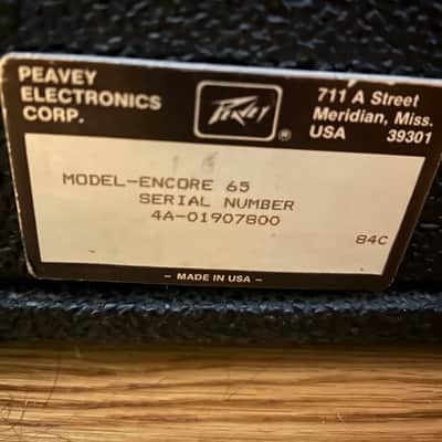 Peavey Encore 1984 - All Original Tube Amp image 5