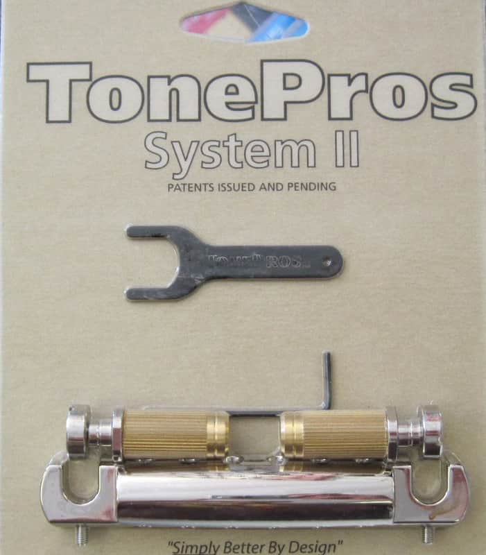 TonePros VTNA-N Vintage Aluminum Wraparound Tailpiece Nickel image 1
