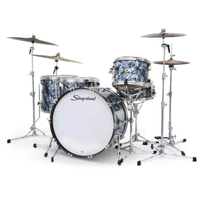 Slingerland Radio King 5pc Drum Set 24/13/16/18/14 Black Diamond Pearl image 2