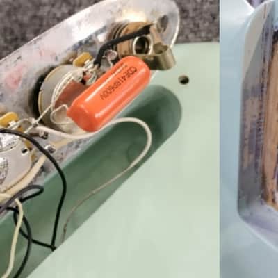 Fender Jazz Bass 1975/76 - Sea Foam Green MOD image 5