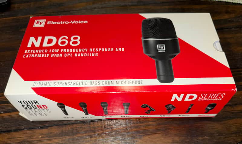 Electro-Voice ND68 Supercardioid Dynamic Bass Drum Microphone 2016 - Present - Black image 1
