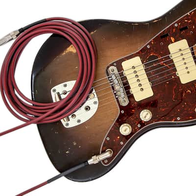 Solid Cables Ultra Instrument Cable 20'  Dusk Cherry image 2