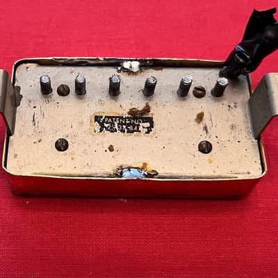 Vintage Gold Gibson Patent Number Sticker Pickup - 1960's/1970's? Post PAF - For Les Paul ,ES335, SG - REDUCED PRICE (as is) image 8