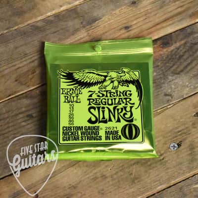 Ernie Ball P02621 Regular Slinky 7-String Electric Guitar Strings 10-56 image 2