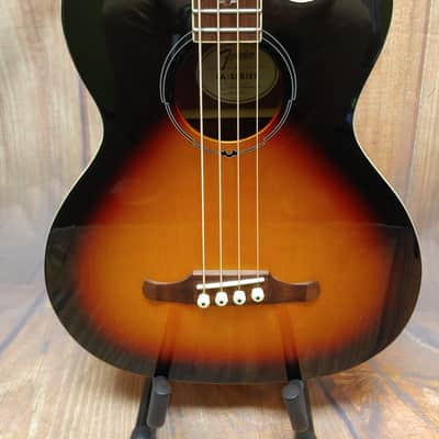 Fender FA-450CE 4-String Maple / Mahogany Acoustic Bass with Laurel Fretboard 2019 - 3-Tone Sunburst image 2