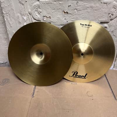 Pearl 14" Student Model Hi-Hat Cymbals Pair – Brand New – Brass Finish – Top & Bottom Set image 5