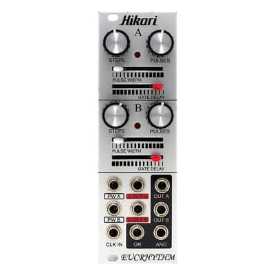Hikari Instruments Eucrhythm Eurorack Dual Euclidian Sequencer Module image 5