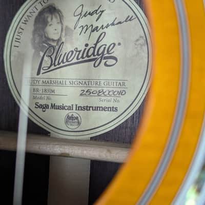 Blueridge BR-183JM Judy Marshall Signature 000 2025 - Shade Top Sunburst image 2