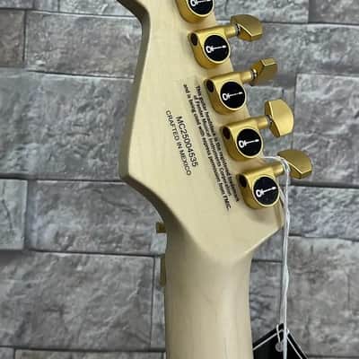 Charvel #2969431558 - Pro-Mod DK24 HH FR M Mahogany with Quilt Maple, Maple Fingerboard, Dark Amber image 7