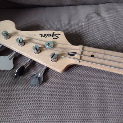 Modded Squier Bronco 2021 Black Fretless Vintage Look Killswitch image 8