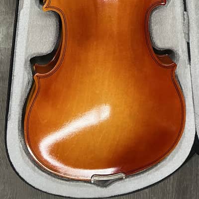Violin Student level basswood violin - Glossy golden brown image 5