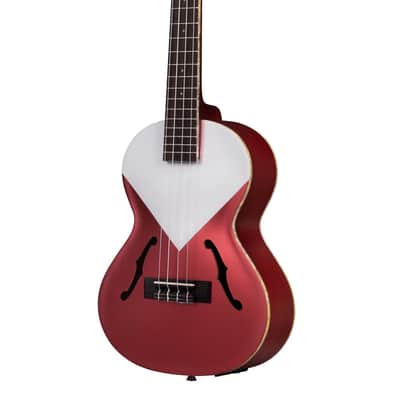 Kala KA-JTE Archtop Acoustic-Electric Tenor Ukulele, Chicago Red image 4