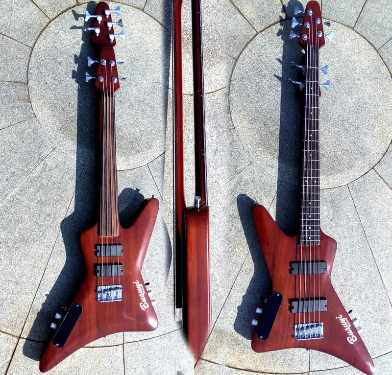 4 String Fretless Bass/ 5 String Bass Double Neck,   Busuyi Guitar - Sale Ends This Saturday! image 1