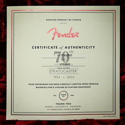 Fender 70th Anniversary American Vintage II 1954 Stratocaster- 2 Color Sunburst 2024 (V703802) image 6