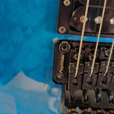 ESP LTD MH-203QM See Thru Blue 2020 Electric Guitar image 5