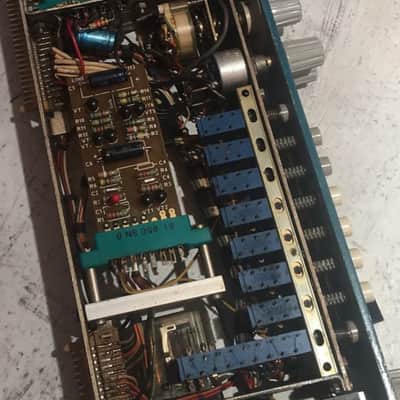 Helios Vintage 12 Channel mixing console ex The Who Ramport Studios 1971 Aqua Blue Green image 25