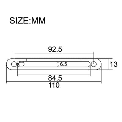 Rosewood Tune O Matic Acoustic Guitar Piezo Pickup Bridge image 5