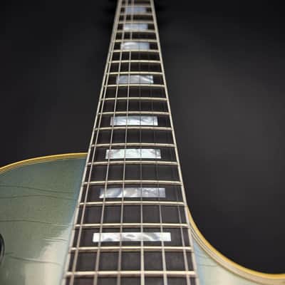 Gibson Custom Les Paul Axcess Custom 3-Pickup Gold Hardware Murphy Lab Ultra Light Aged - Antique Pelham Blue image 4