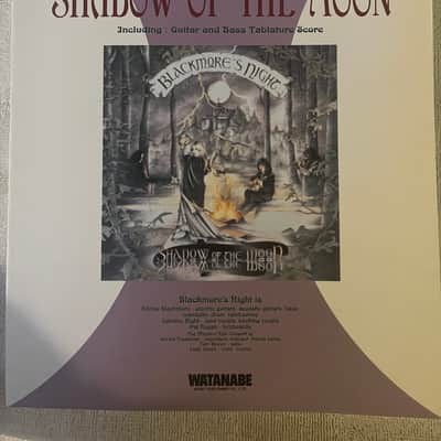 Blackmore's Night - Shadow of The Moon  - Guitar and Bass tab / tablature Book - Japan image 1