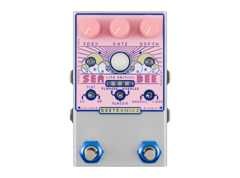 Beetronics FX Seabee Lite Edition Stereo BBD Chorus Pedal (Pink) image 1