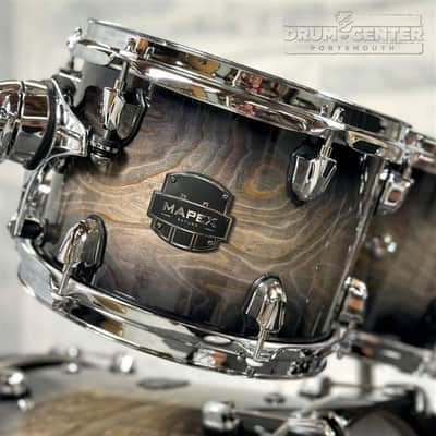 Mapex Saturn VI Rock 4pc Drum Set 22/10/12/16 Black Ink Burst image 4