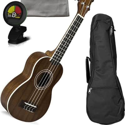 Lanikai MA-S Mahogany Soprano Ukulele w/ Gig Bag, Cloth, and Tuner image 1