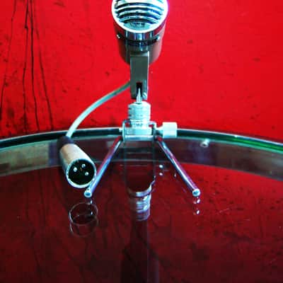 Vintage 1960's Argonne AR-16 dynamic harp microphone High Z w accessories Calrad Lafayette Olson Shield image 2
