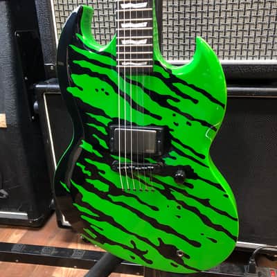 ESP LTD Slimer Viper Tony Perry Signature Guitar 2015 - Green/black image 1