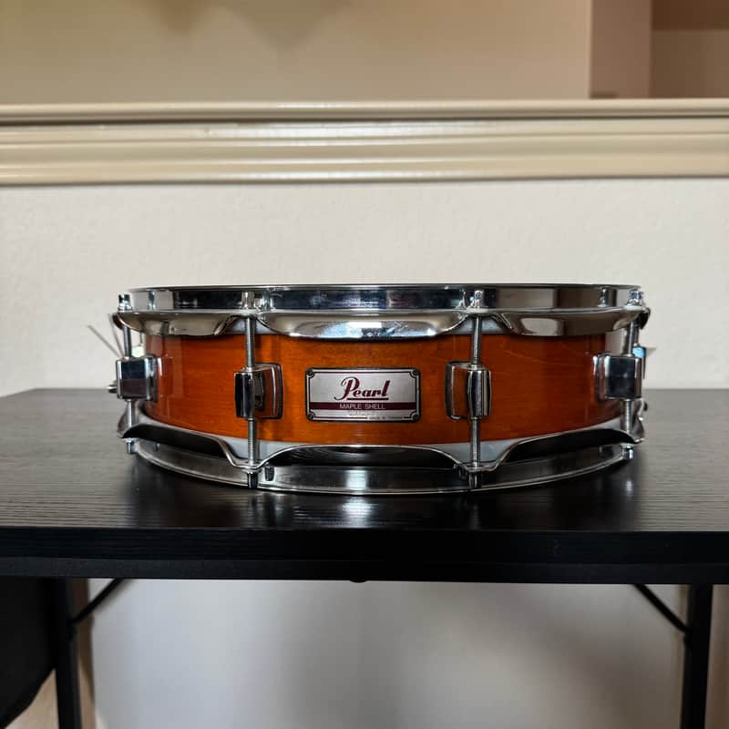 Pearl 14x3.5 Maple Piccolo Snare Drum – Made in Taiwan – Natural Finish image 1