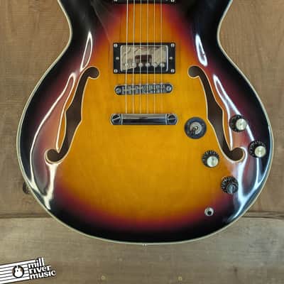 Firefly JSN Semi-Hollow Double Cut Sunburst Electric Guitar - Used image 2