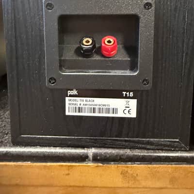 Polk Audio T15 Black 2-Way 100W Pair of Bookshelf Speakers; Tested image 6