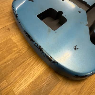 Kohlin Guitars JZ Offset replacement body Nitro Aged Lake Placid Blue Made in Sweden image 3