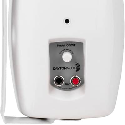 Dayton Audio - IO525WT - 5-1/4" 2-Way 70V Indoor/Outdoor Speaker - Pair - White image 2
