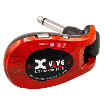 Xvive U2 Complete Guitar Bass Instrument Wireless System Redwood w Case image 3