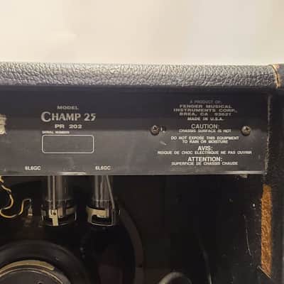 Champ 25 - 25-Watt 1x12" Hybrid Guitar Combo / 2x Valves - mountable Spring Reverb - RARE ! image 2