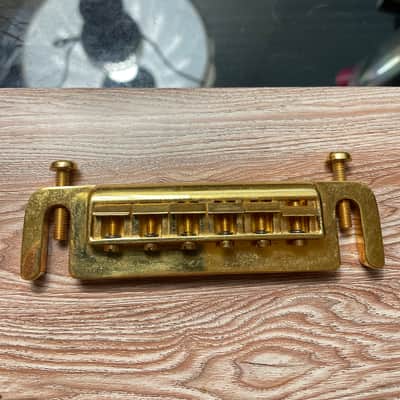 Leo Quan Badass Bridge/Tailpiece Wrap Around Gold image 1