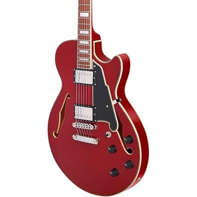 D'Angelico Premier SS Single Cutaway w/ stop-bar tailpiece, Burnt Red* w/ DAPSSBRDNS image 8