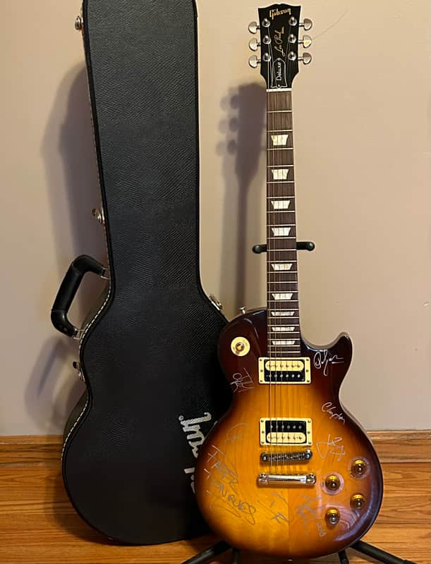 2009 Gibson Les Paul Studio Deluxe Autographed by Paper Tongues image 1