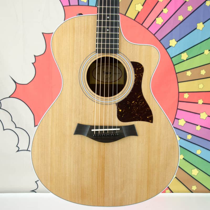 Taylor 212ce 6 String  Acoustic- Electric Guitar with cutaway, pickup & carry bag image 1