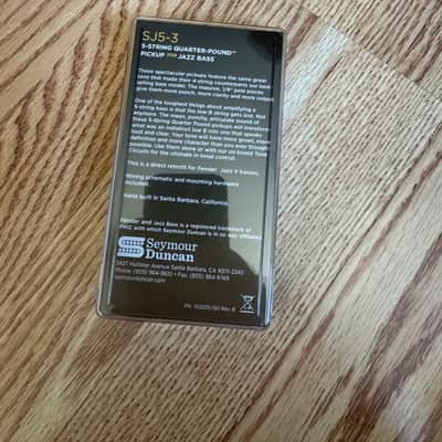 Seymour Duncan SJ5-3b Quarter Pound 5-String Jazz Bass Bridge Pickup 2010s - Black image 2