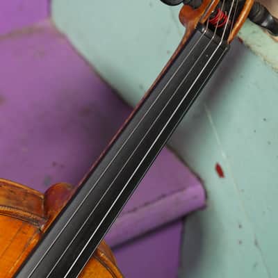 1920s German Highly-Figured Strad-Copy 4/4 Violin (VIDEO! Fresh Work, Ready) image 4