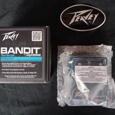 Peavey Bandit Supreme Teal Stripe Preamp Black / Teal Pedal *** FREE SHIPPING *** image 1