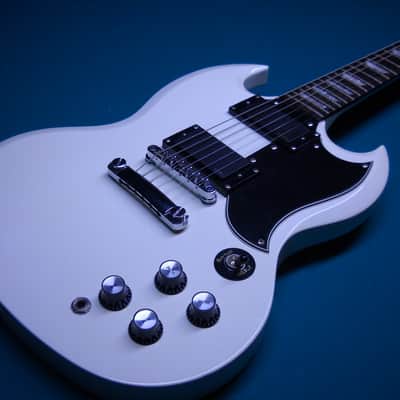 Epiphone SG Limited Edition G-400 Custom Shop White with EMG Pickups image 1