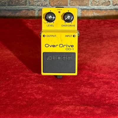 Boss OD-1 Over Drive (Black Label) 1977 - 1985 - Yellow image 1