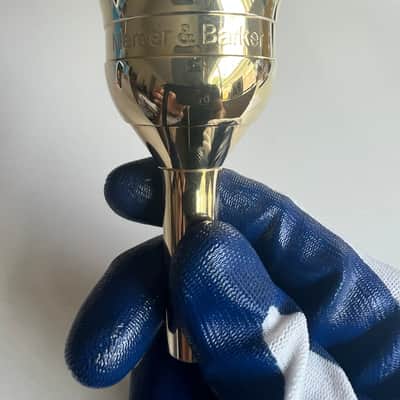 Mercer and Barker MB3 Tuba Mouthpiece Gold Plated image 6