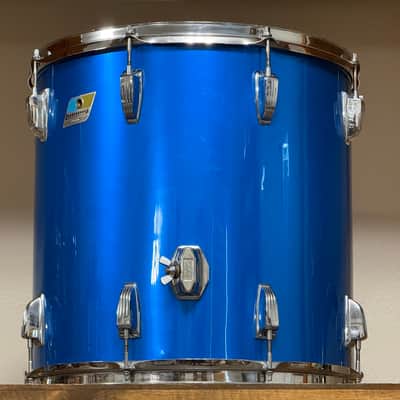 1970's Ludwig 16" Blue Silk 16x16 Floor Tom 3-Ply image 3