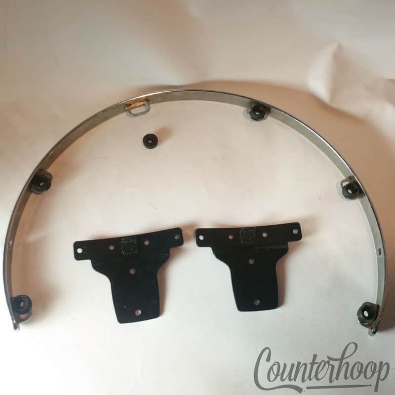 Gibraltar RIMS Mounts Parts Lot 16"Chrome Floor Tom Cradle+2 Black Drum Brackets image 1