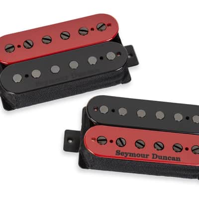 Seymour Duncan Nazgul Trembucker and Sentient Neck Set 2024 - Black and Red image 2