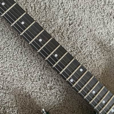Transparent Green Superstrat Electric Guitar, Basswood Body, Maple Neck, Rosewood Fingerboard image 10